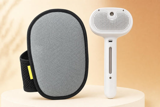 Kit Anti-Pelo Pawumi, cepillo y guante juntos